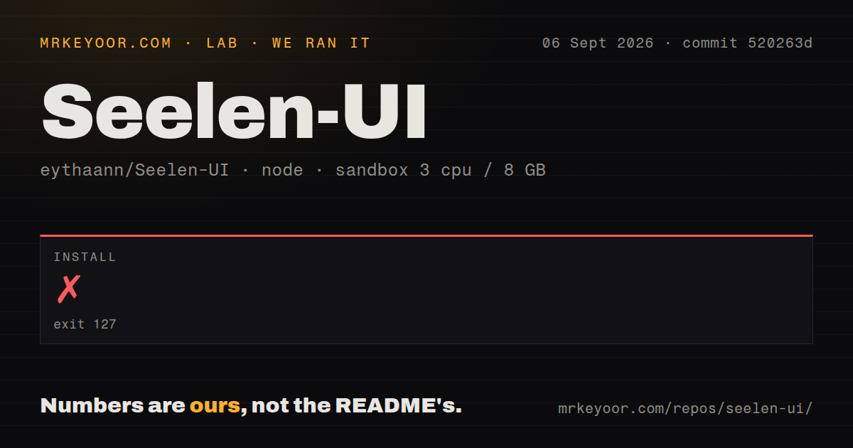 Lab card: what happened when we ran Seelen-UI