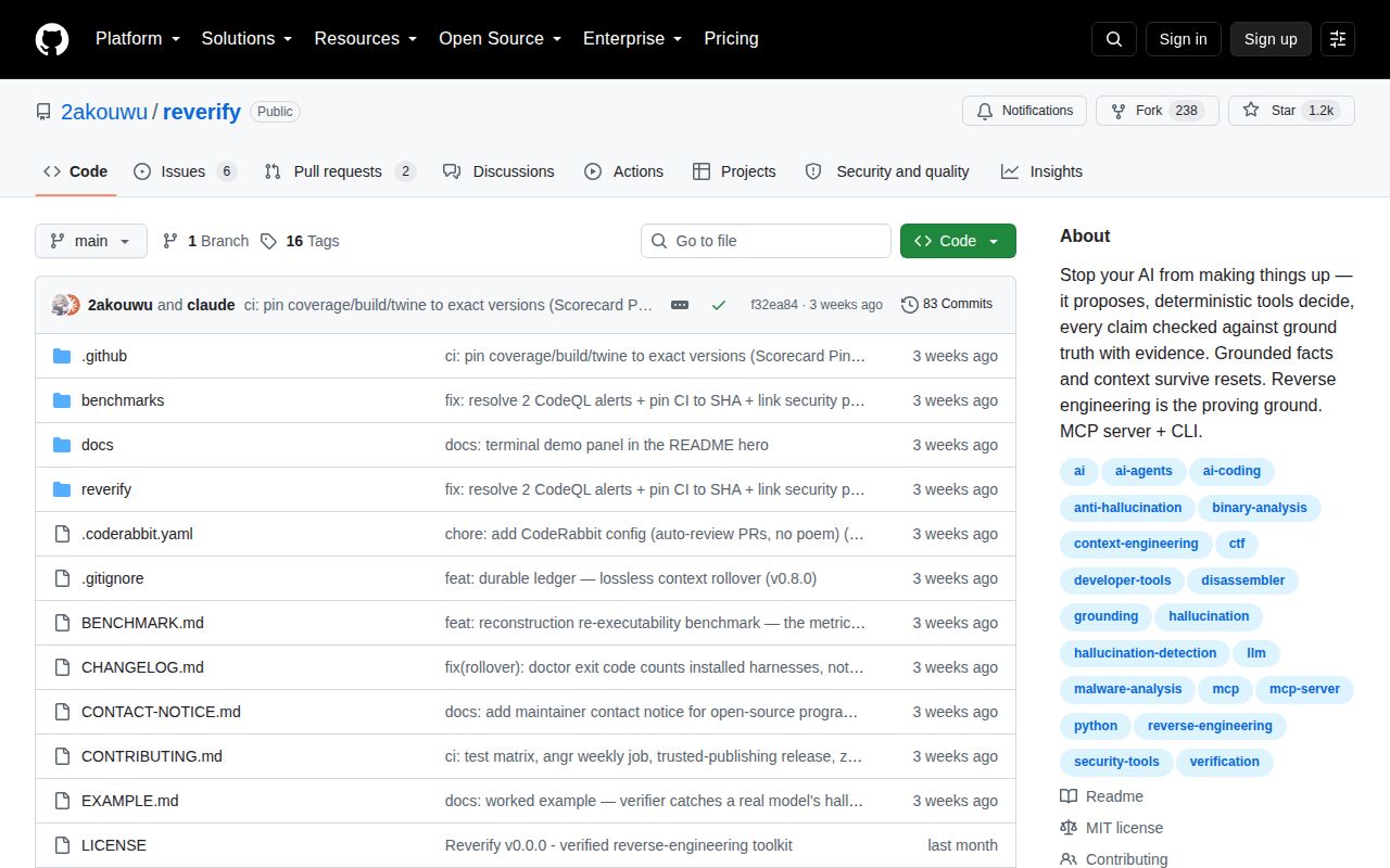 Screenshot of reverify (github.com/2akouwu/reverify)