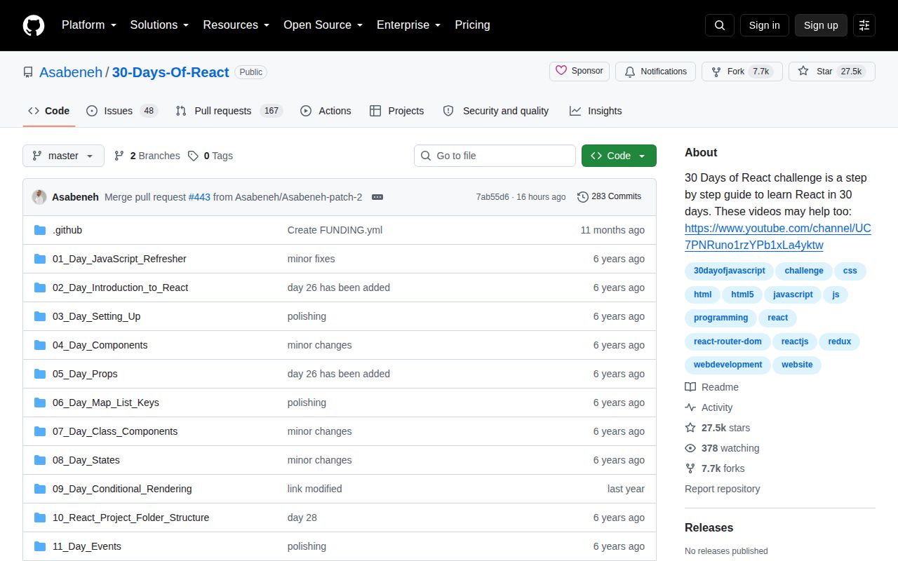 Screenshot of 30-Days-Of-React (github.com/Asabeneh/30-Days-Of-React)
