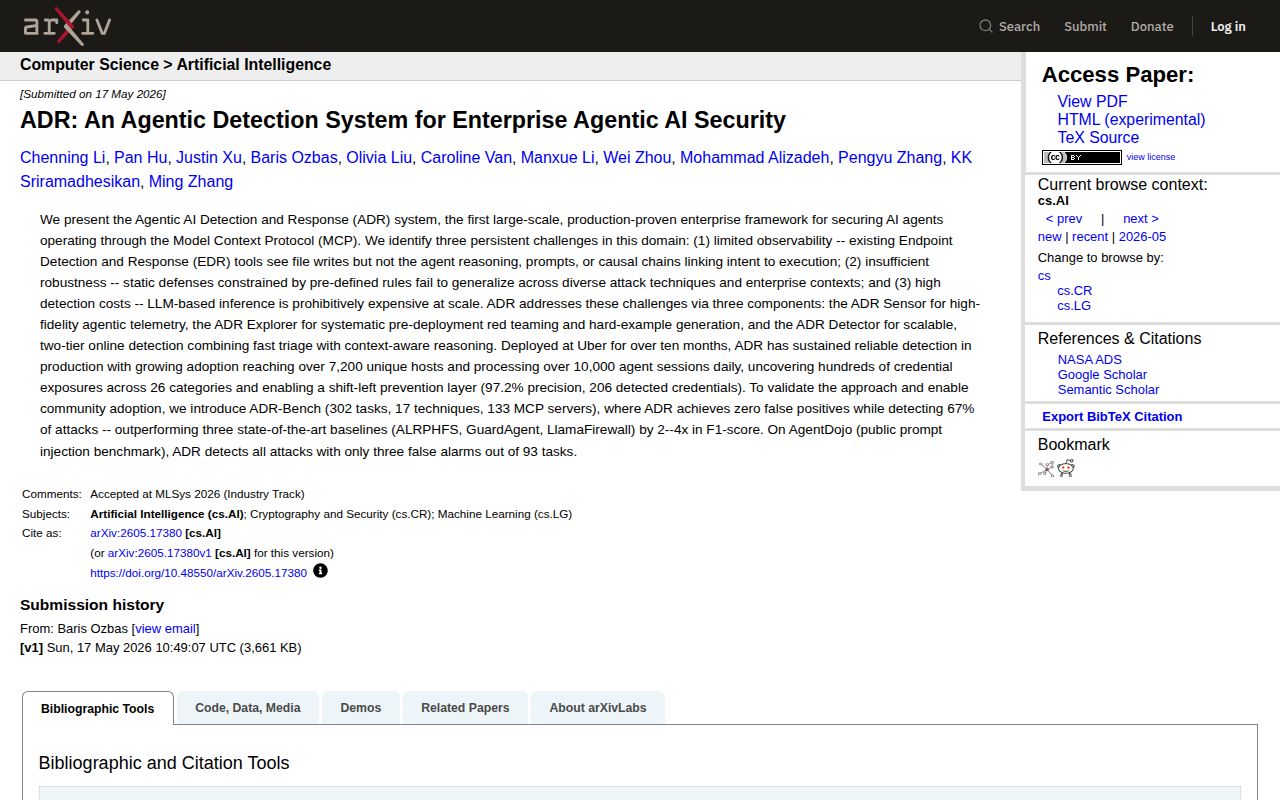 Screenshot of ADR (arxiv.org/abs/2605.17380)