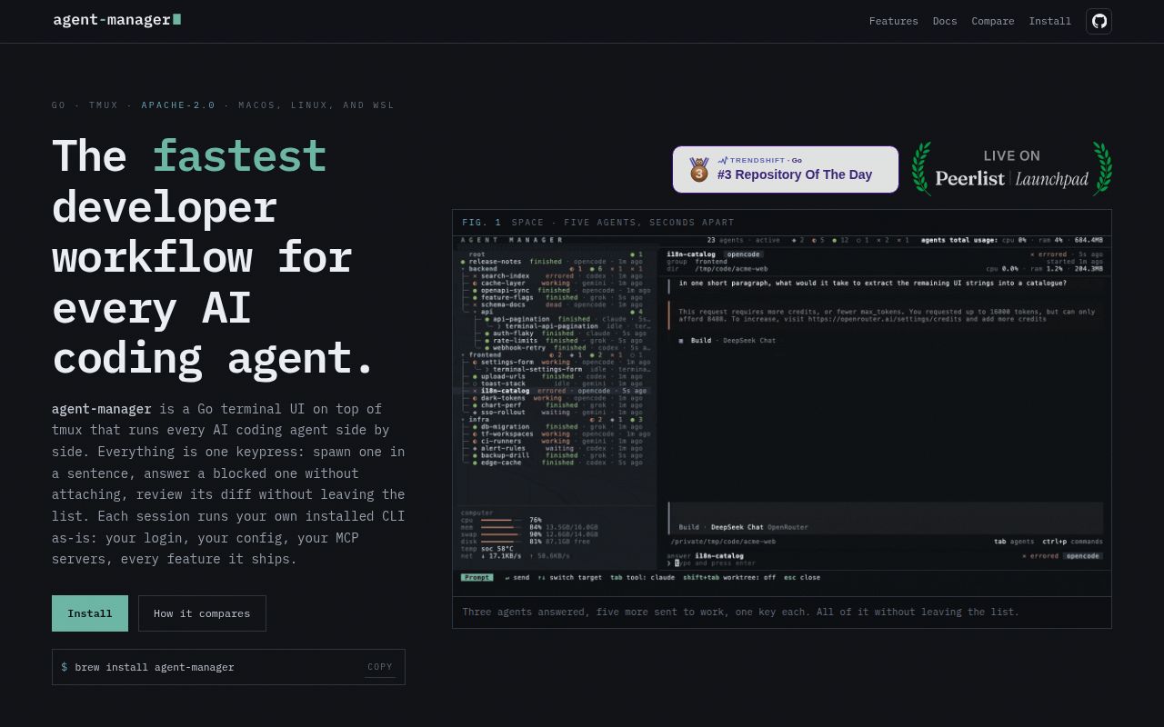 Screenshot of agent-manager (agent-manager.dev)
