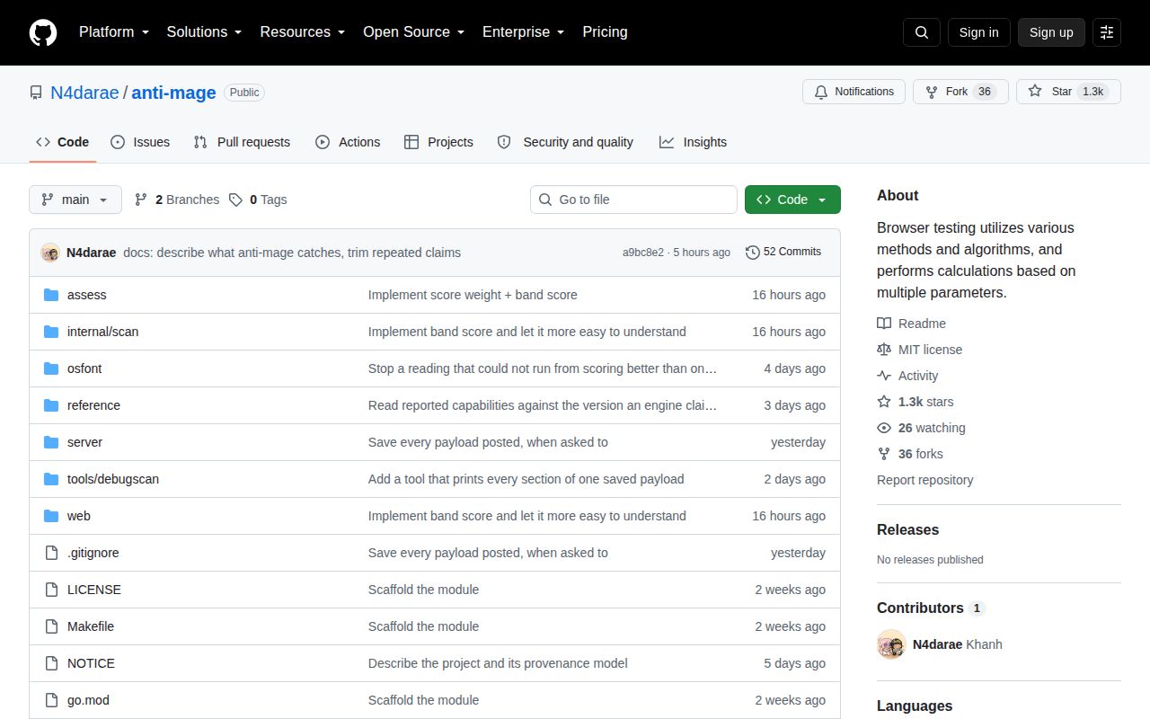 Screenshot of anti-mage (github.com/N4darae/anti-mage)
