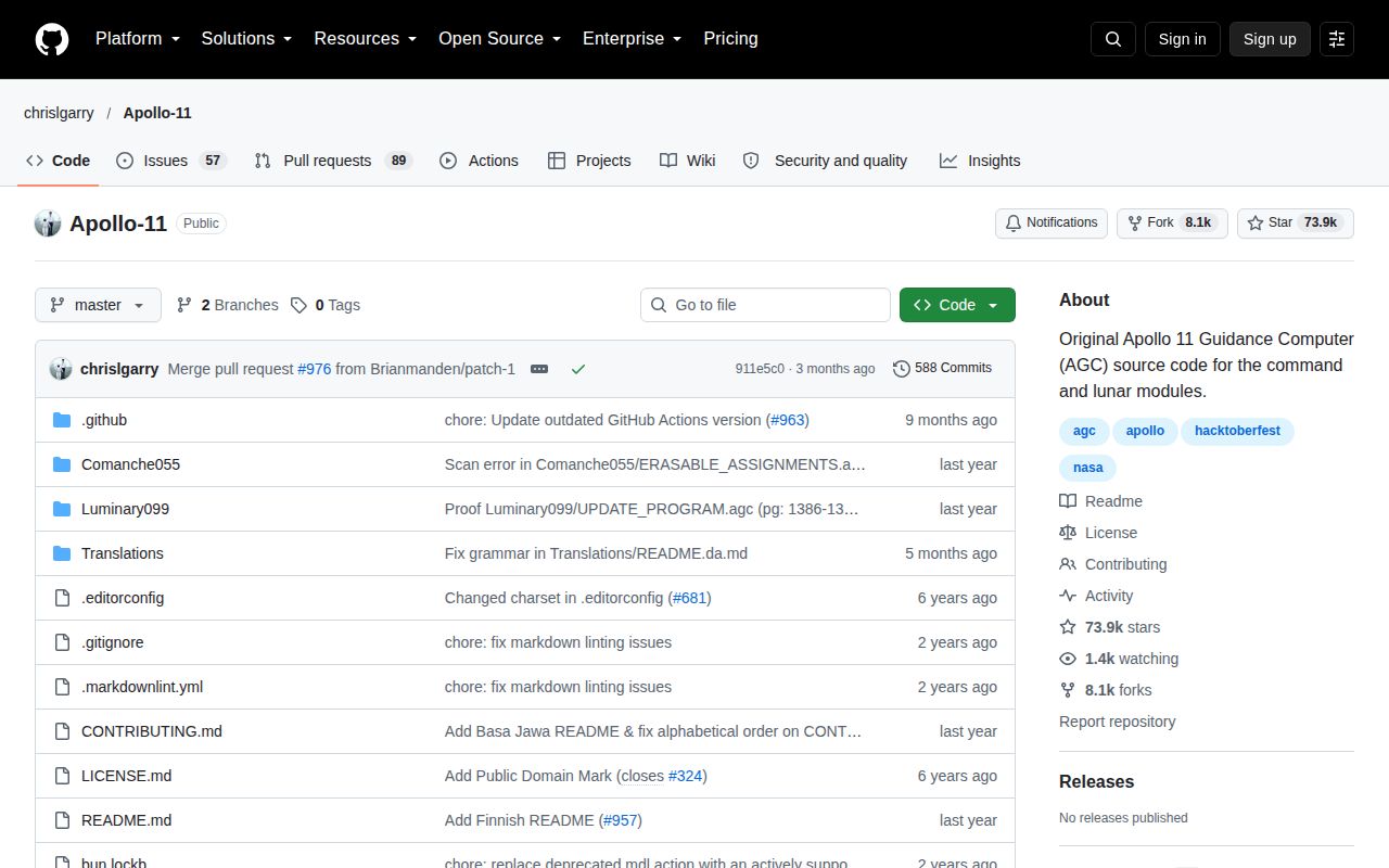 Screenshot of Apollo-11 (github.com/chrislgarry/Apollo-11)