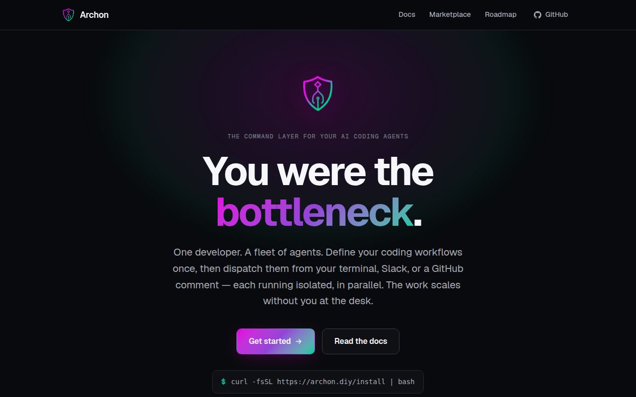 Screenshot of Archon (archon.diy)