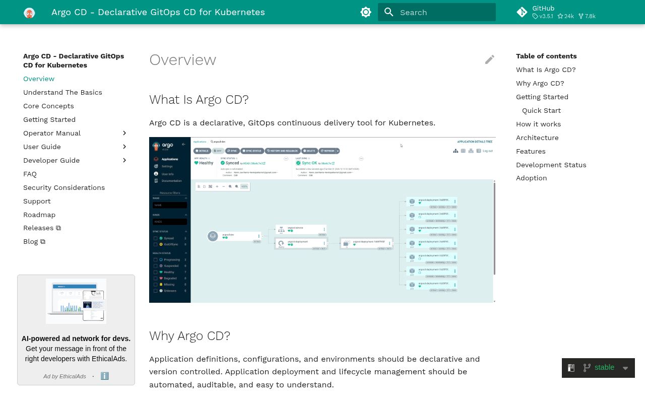 Screenshot of argo-cd (argo-cd.readthedocs.io)