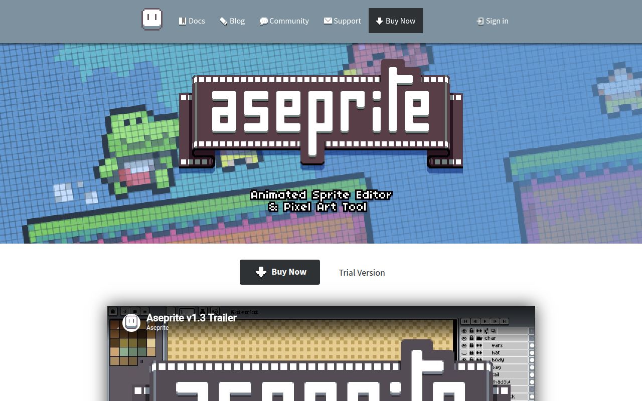 Screenshot of aseprite (www.aseprite.org)