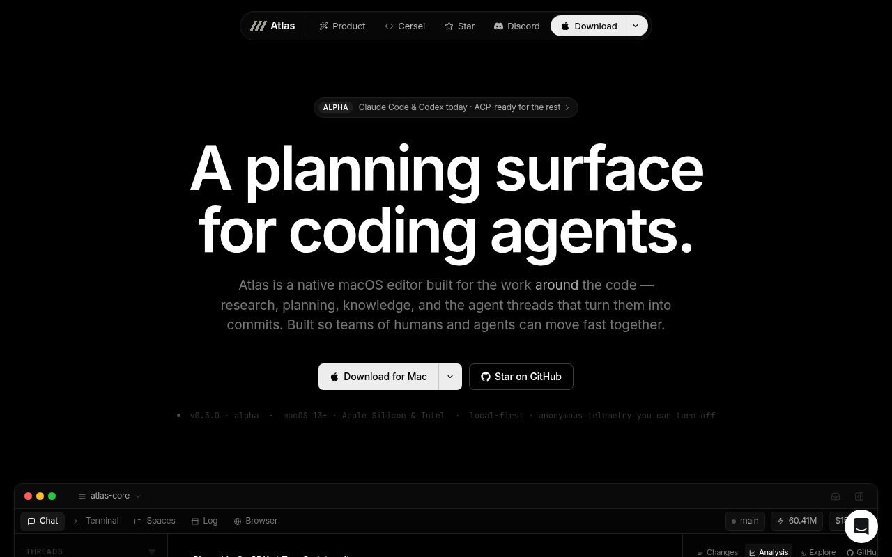 Screenshot of atlas (www.tryatlas.cc)