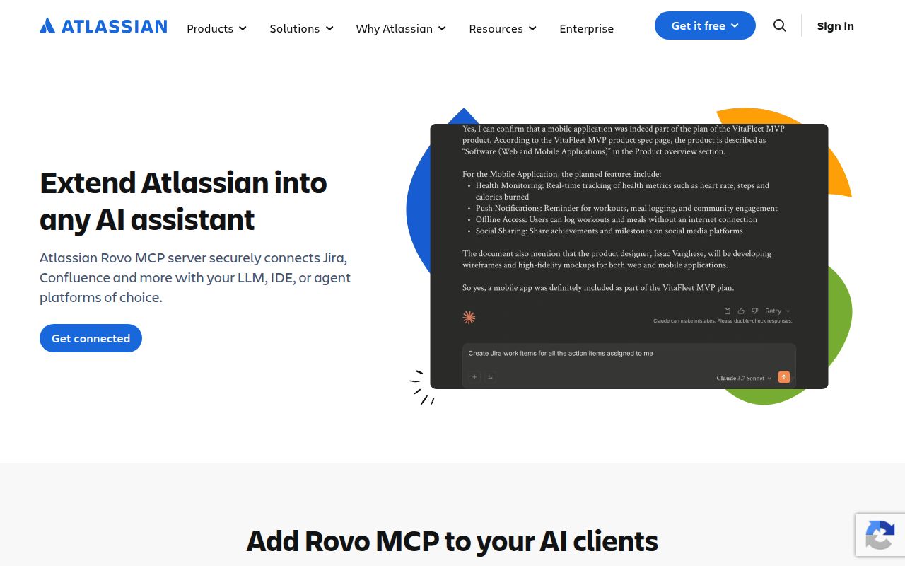Screenshot of atlassian-mcp-server (atlassian.com/platform/rovo-mcp)