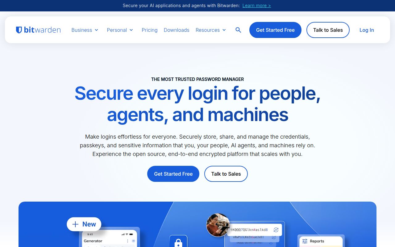 Screenshot of server (bitwarden.com)