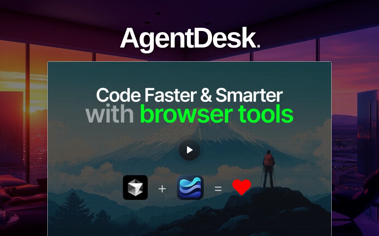 Screenshot of browser-tools-mcp (agentdesk.ai)