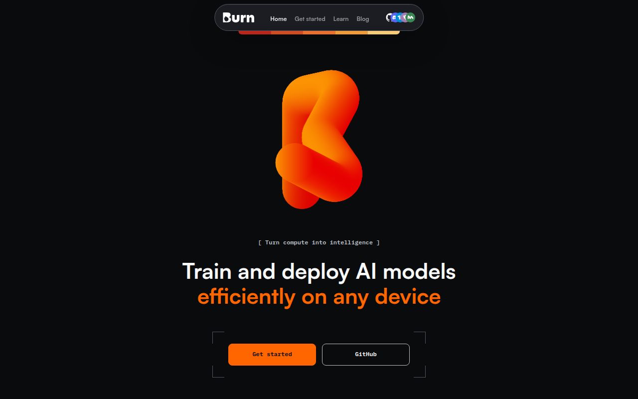 Screenshot of burn (burn.dev)