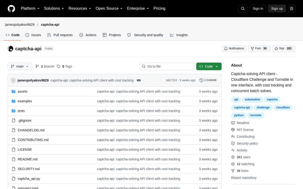 Screenshot of captcha-api (github.com/jamespolyakov9829/captcha-api)
