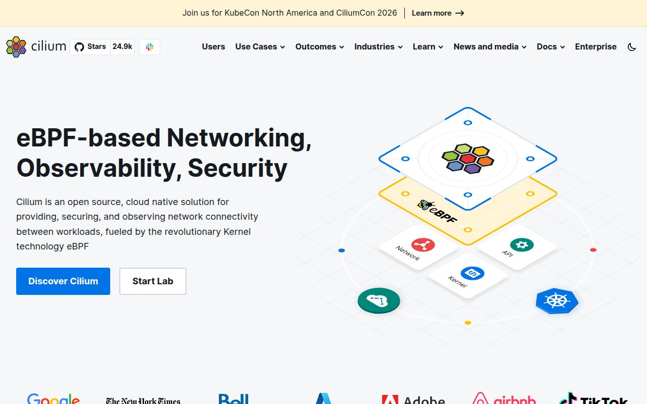 Screenshot of cilium (cilium.io)