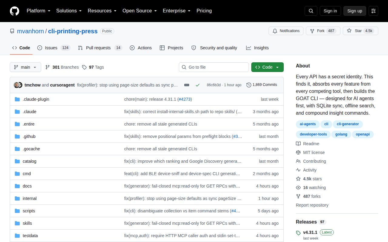 Screenshot of cli-printing-press (github.com/mvanhorn/cli-printing-press)