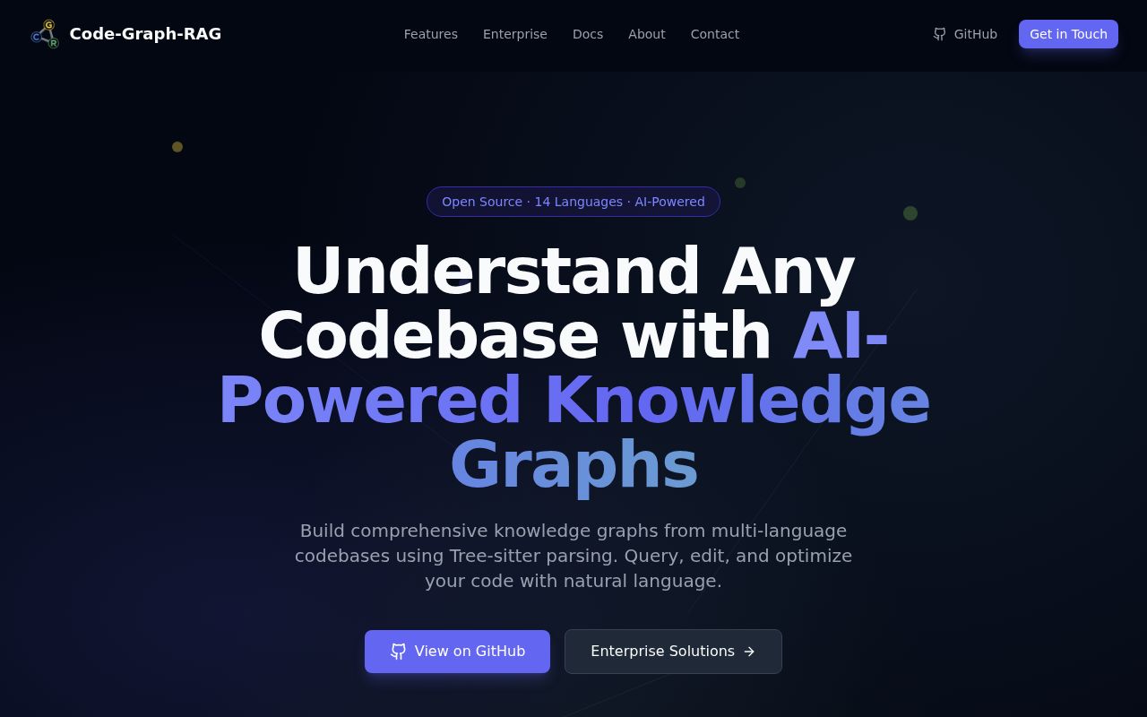 Screenshot of code-graph-rag (code-graph-rag.com)