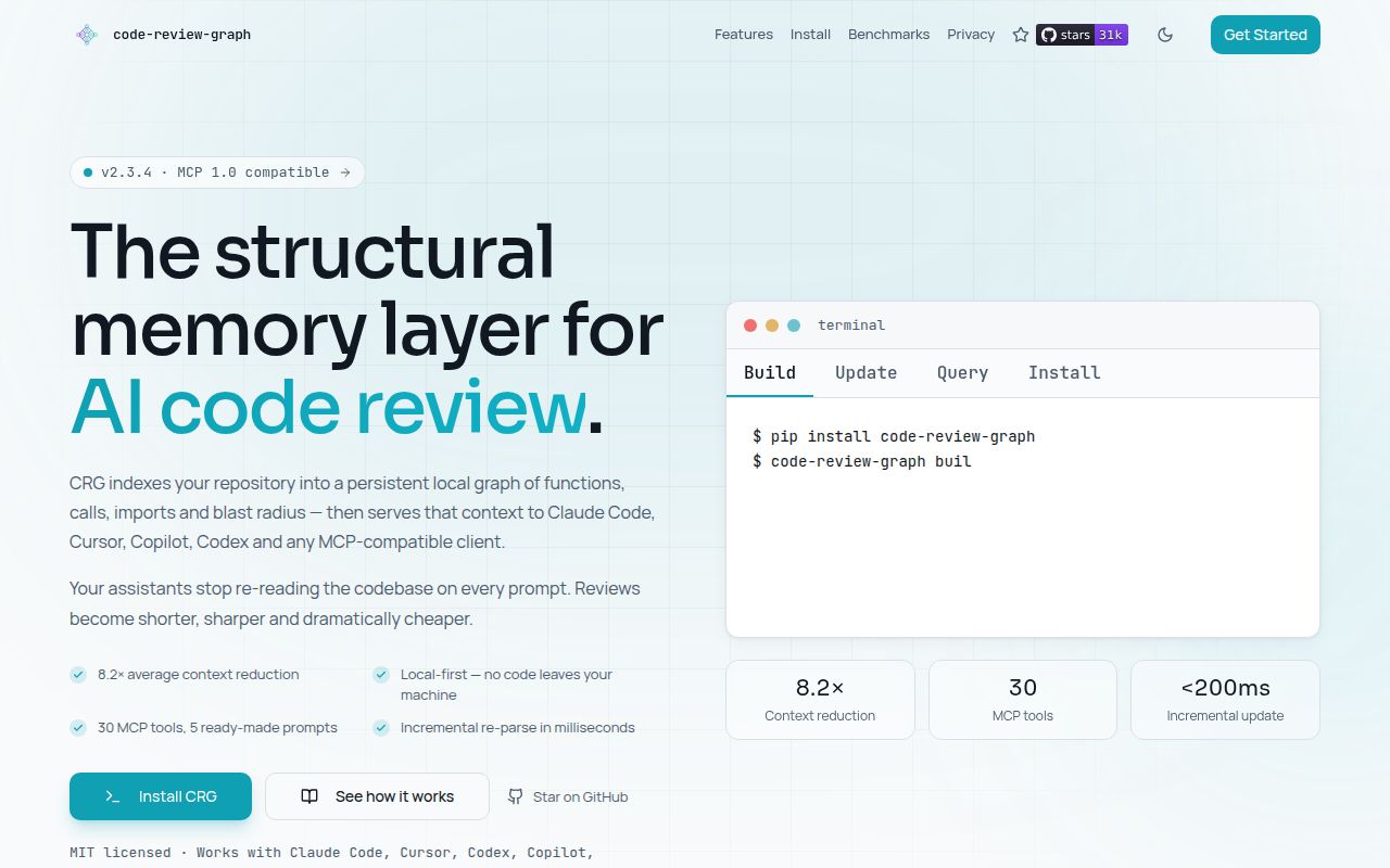 Screenshot of code-review-graph (code-review-graph.com)