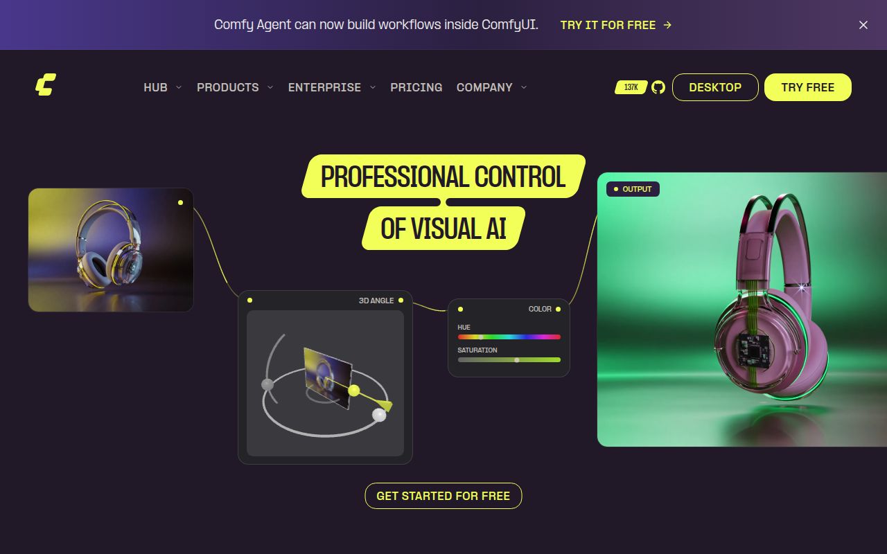 Screenshot of ComfyUI (www.comfy.org)
