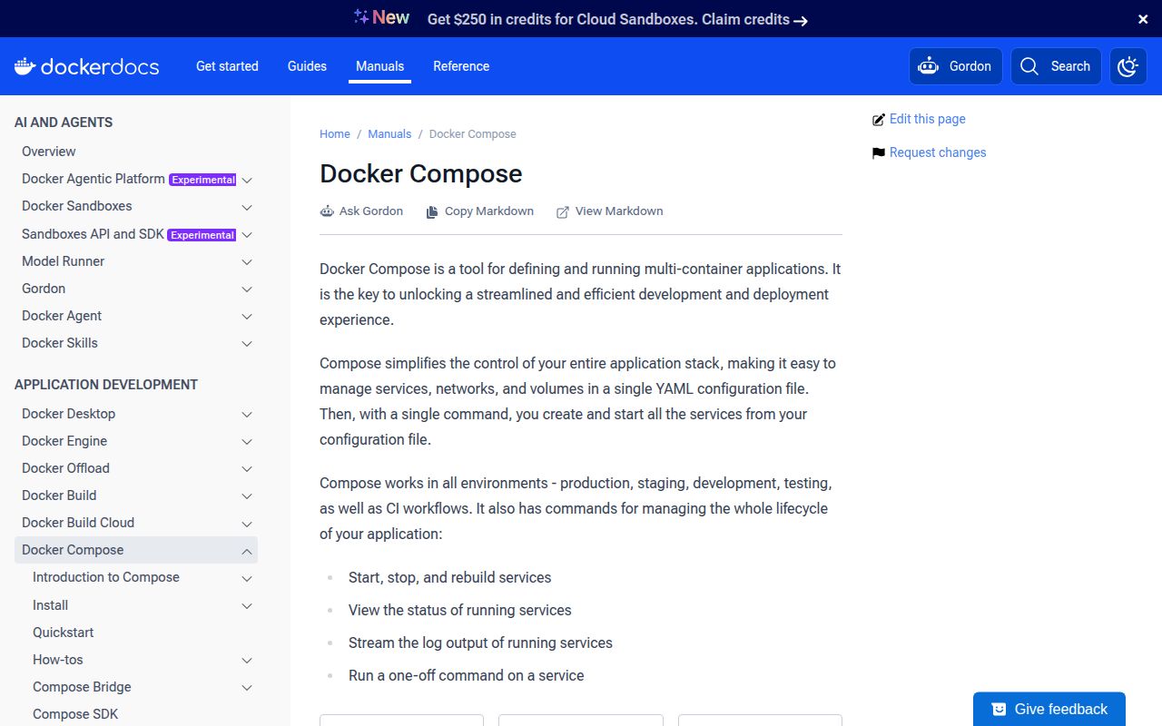 Screenshot of compose (docs.docker.com/compose)