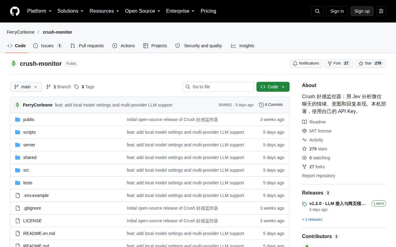 Screenshot of crush-monitor (github.com/FerryCorleone/crush-monitor)