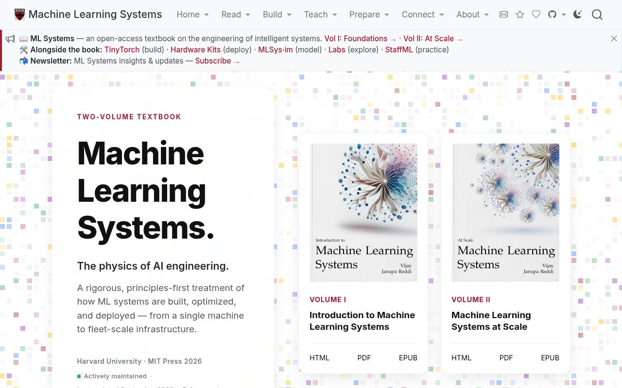 Screenshot of cs249r_book (mlsysbook.ai)