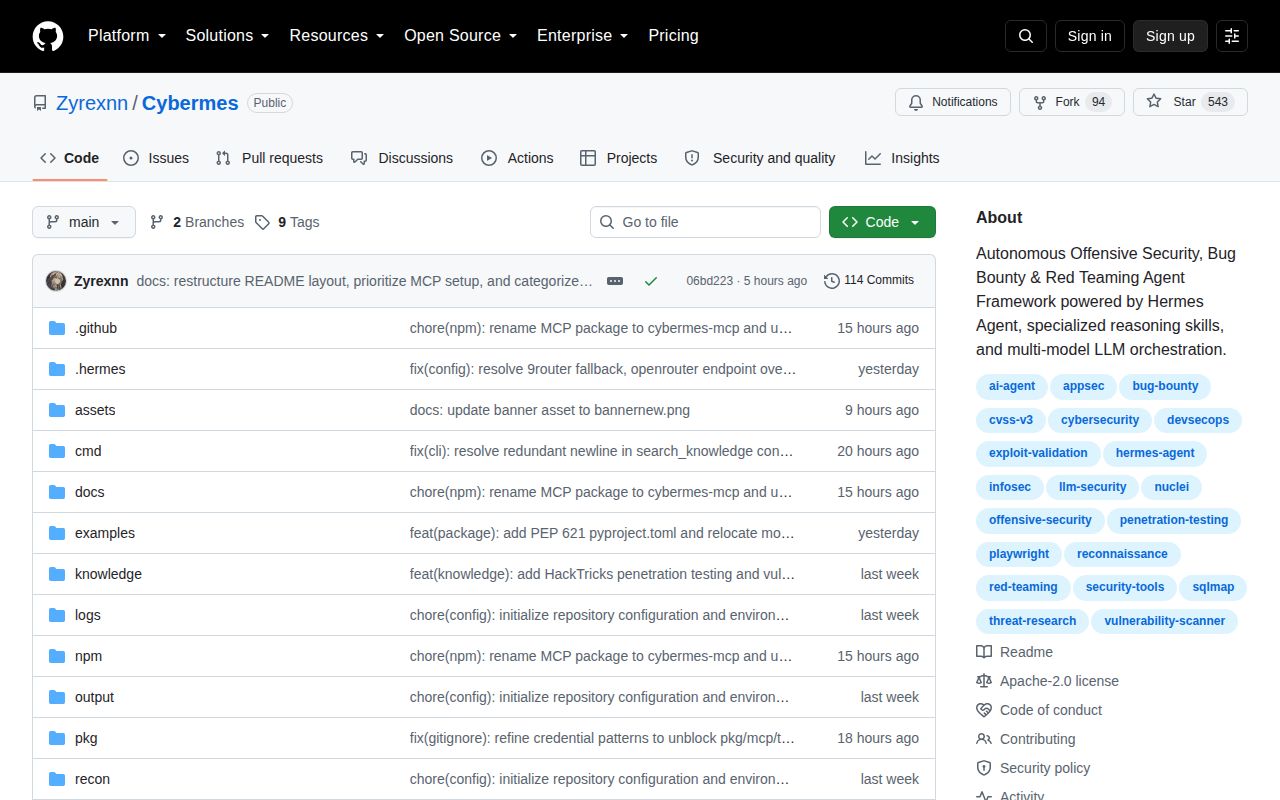 Screenshot of Cybermes (github.com/Zyrexnn/Cybermes)