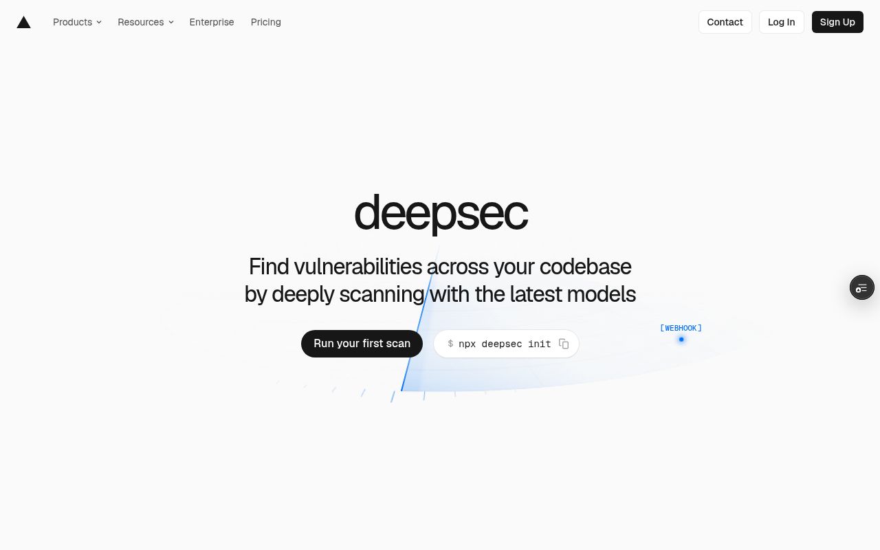 Screenshot of deepsec (deepsec.sh)