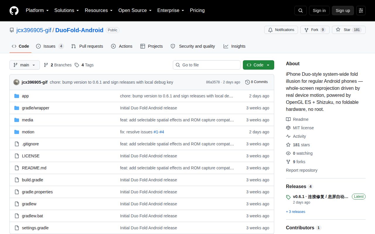 Screenshot of DuoFold-Android (github.com/jcx396905-gif/DuoFold-Android)