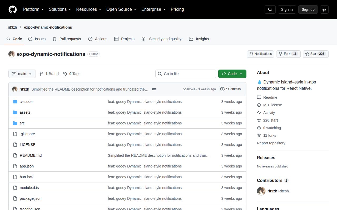 Screenshot of expo-dynamic-notifications (github.com/rit3zh/expo-dynamic-notifications)