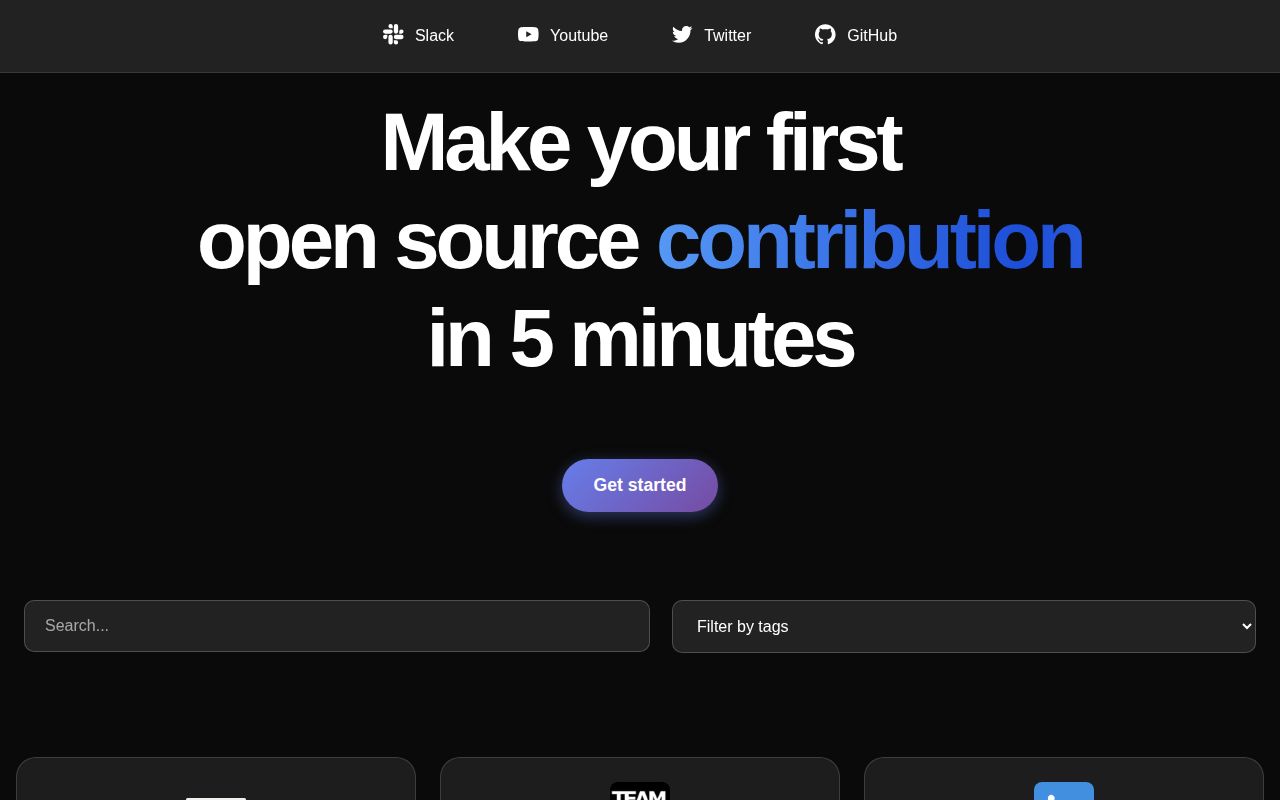 Screenshot of first-contributions (firstcontributions.github.io)