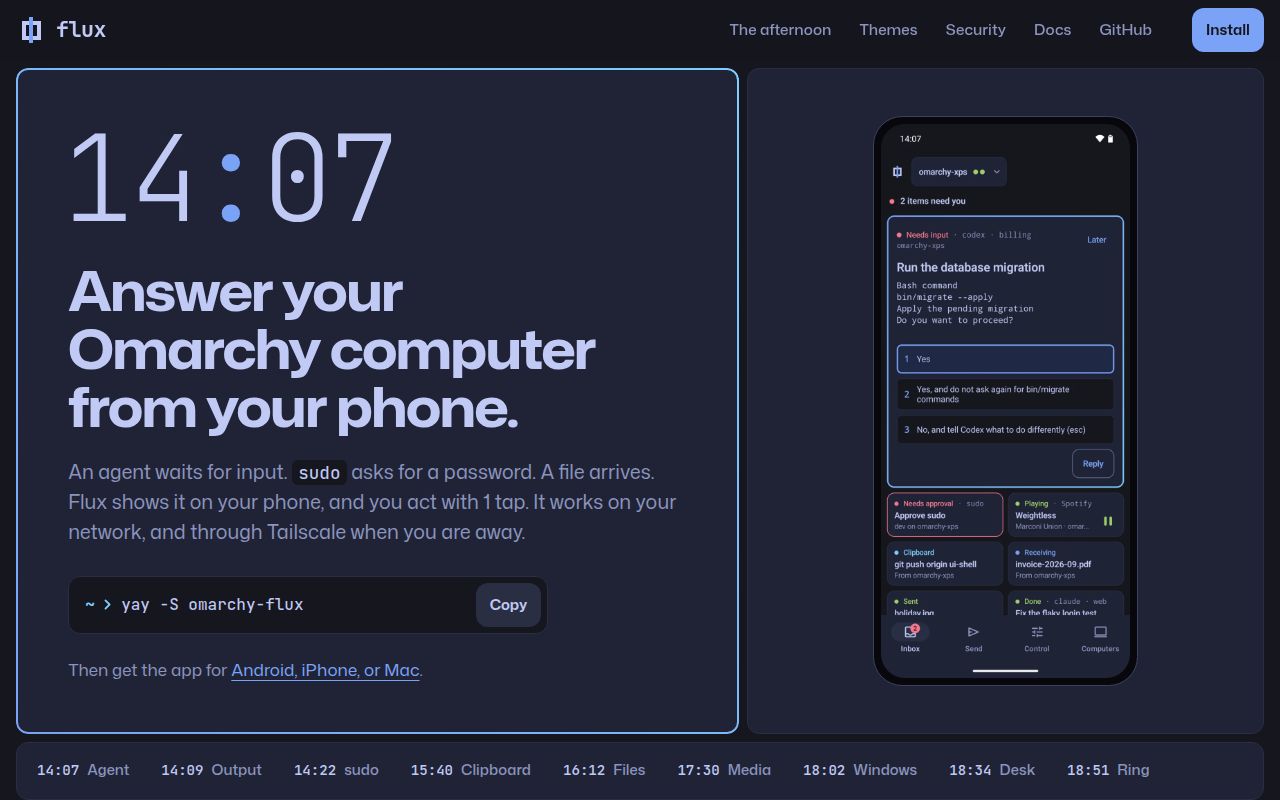 Screenshot of flux (bjarneo.github.io/flux)