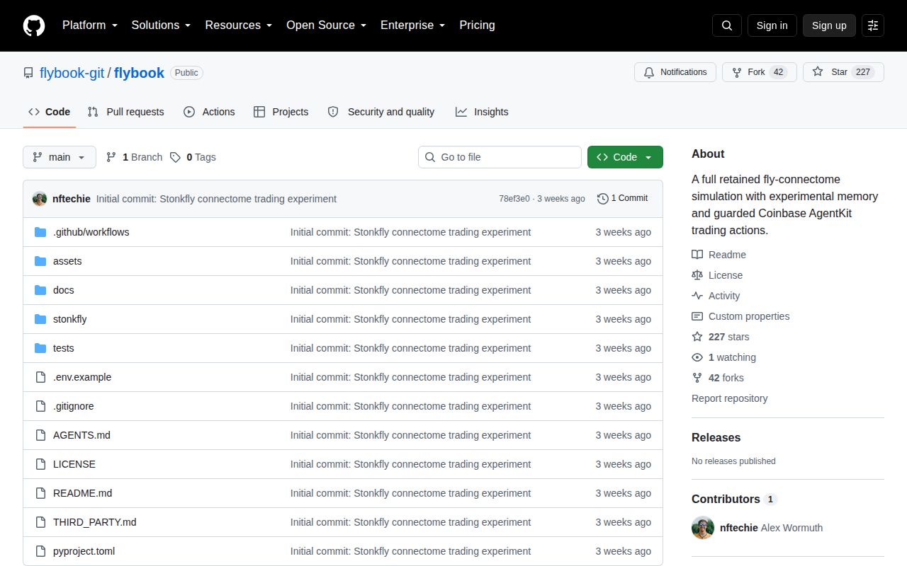 Screenshot of flybook (github.com/flybook-git/flybook)