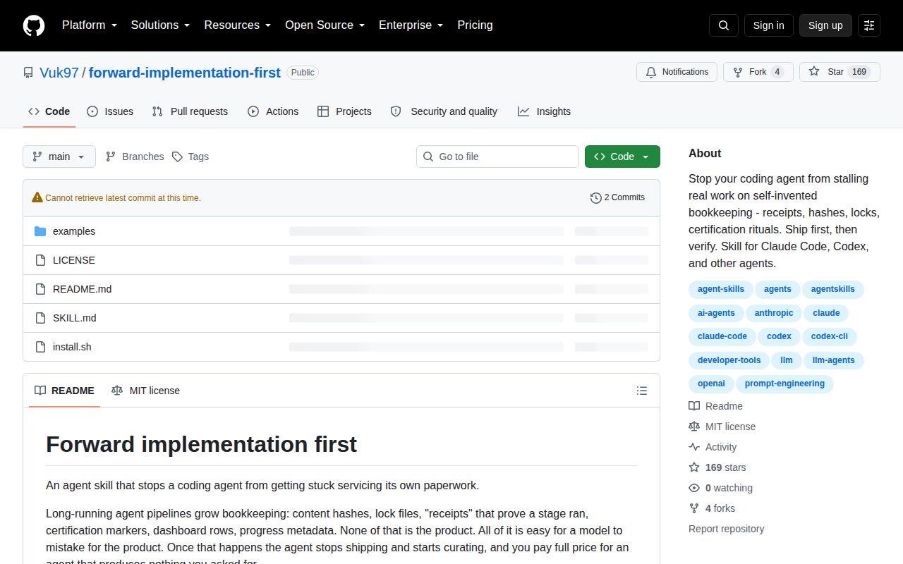 Screenshot of forward-implementation-first (github.com/Vuk97/forward-implementation-first)