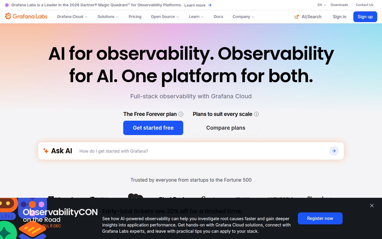 Screenshot of gcx (grafana.com)