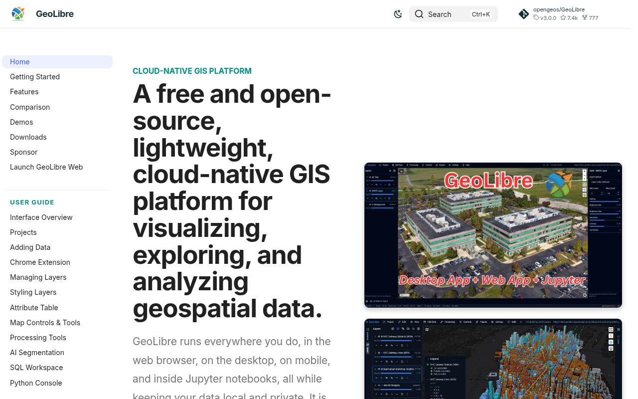 Screenshot of GeoLibre (geolibre.app)
