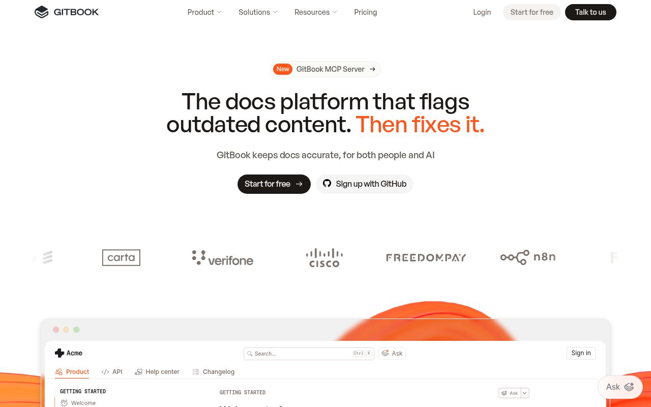 Screenshot of gitbook (www.gitbook.com)