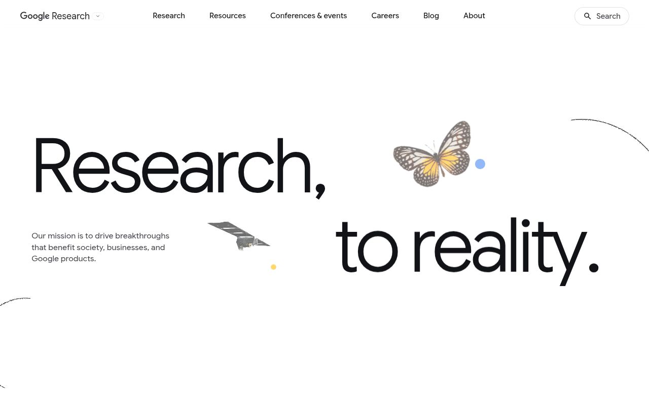 Screenshot of google-research (research.google)