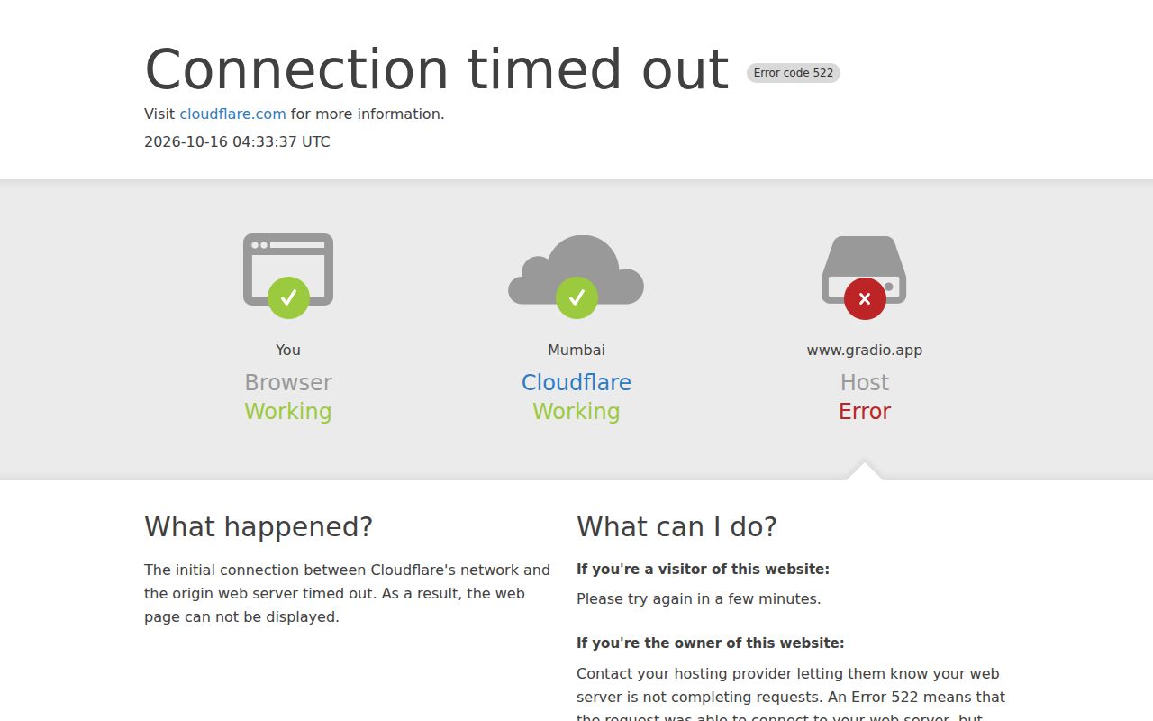 Screenshot of gradio (www.gradio.app)