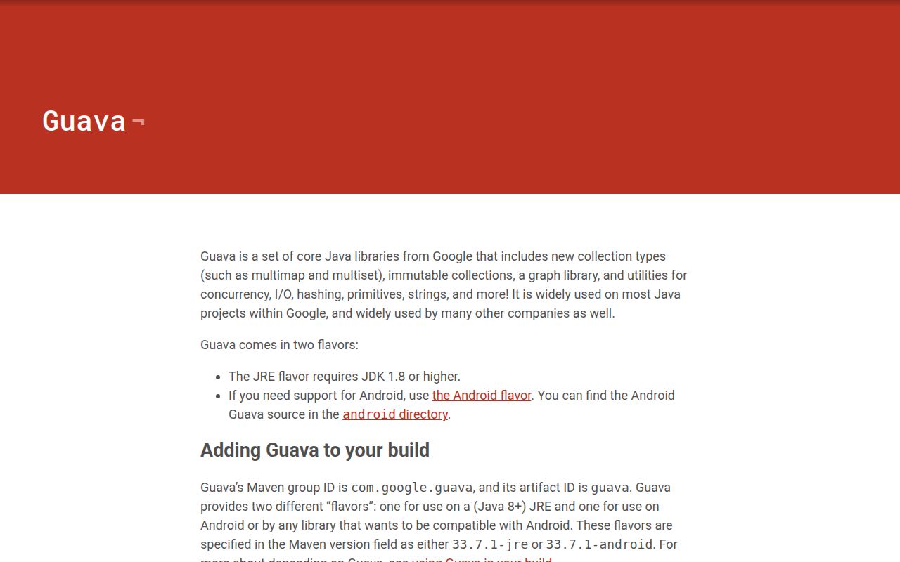 Screenshot of guava (guava.dev)