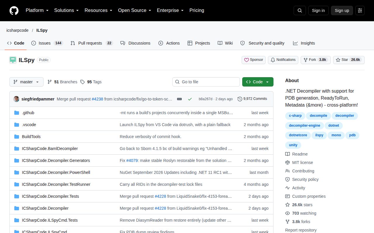 Screenshot of ILSpy (github.com/icsharpcode/ILSpy)