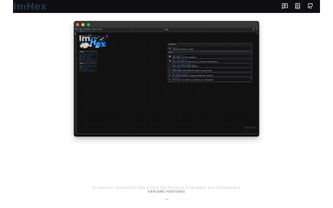 Screenshot of ImHex (imhex.werwolv.net)