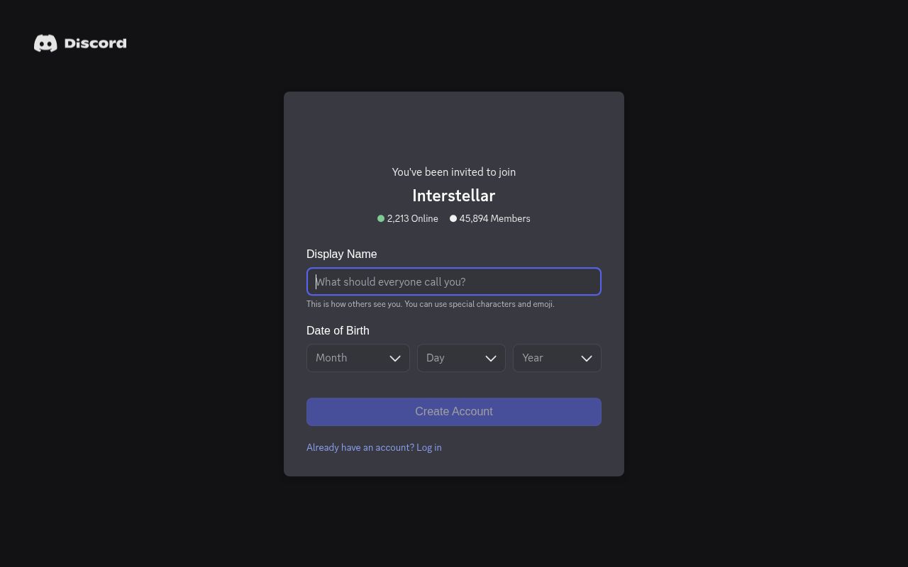 Screenshot of Interstellar (discord.gg/Interstellar)