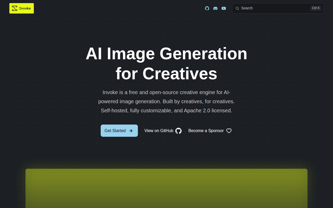 Screenshot of InvokeAI (invoke-ai.github.io/InvokeAI)