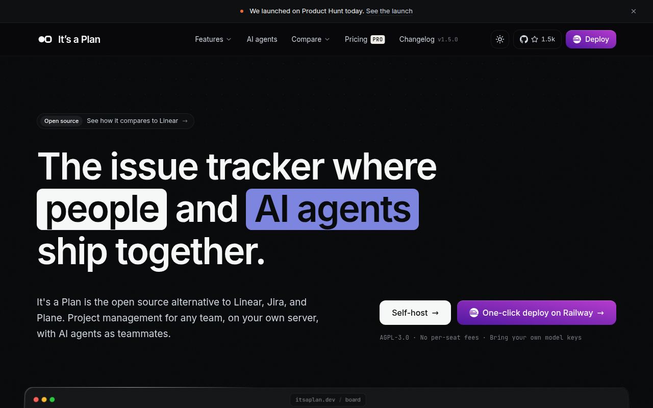 Screenshot of itsaplan (itsaplan.dev)