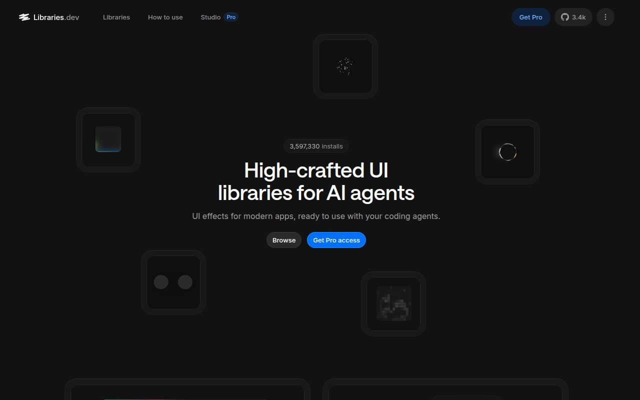 Screenshot of Libraries.dev (libraries.dev)