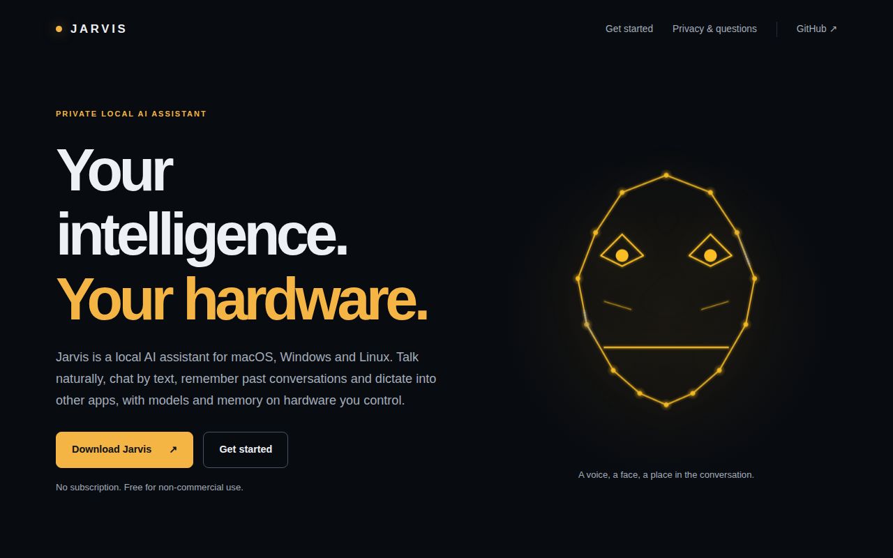 Screenshot of jarvis (barissencan.com/jarvis)