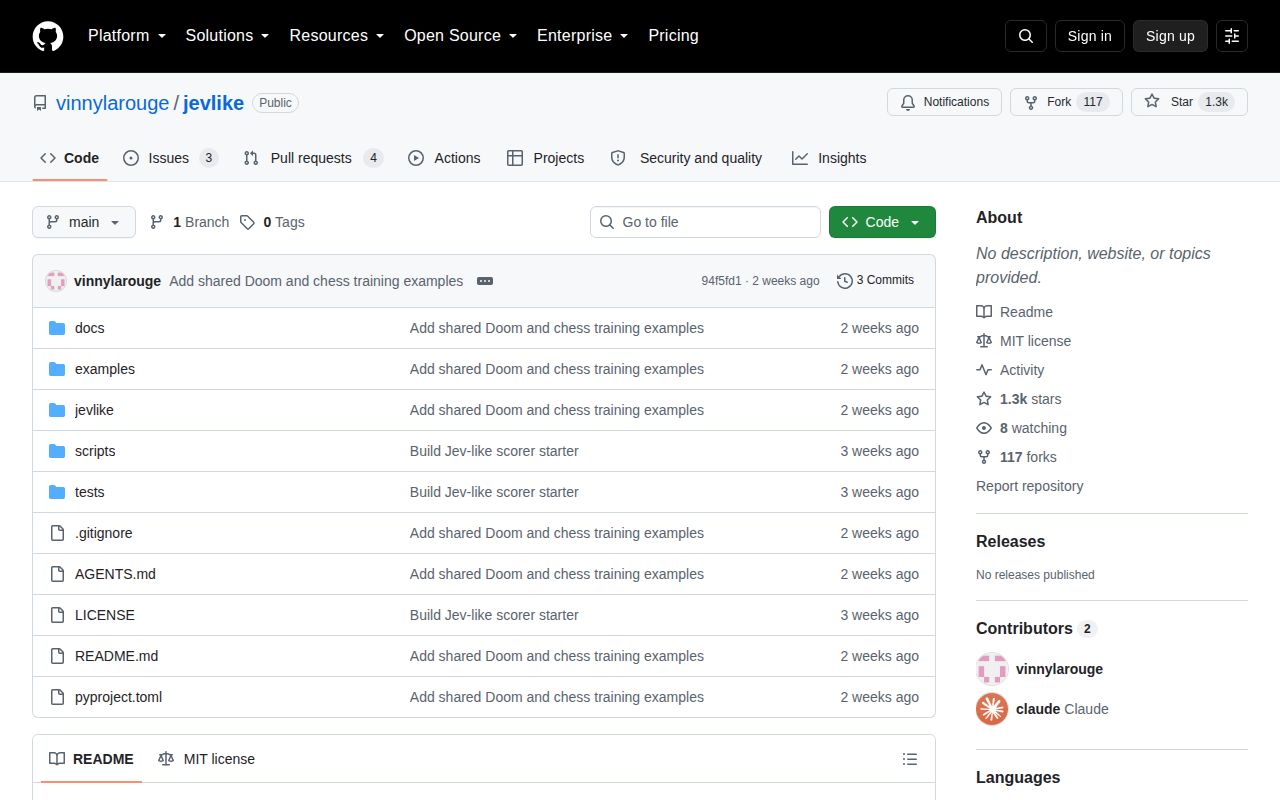 Screenshot of jevlike (github.com/vinnylarouge/jevlike)