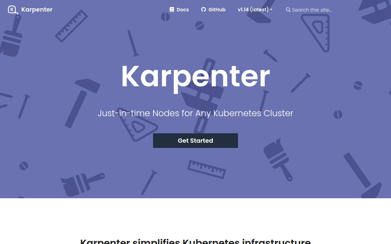 Screenshot of karpenter-provider-aws (karpenter.sh)
