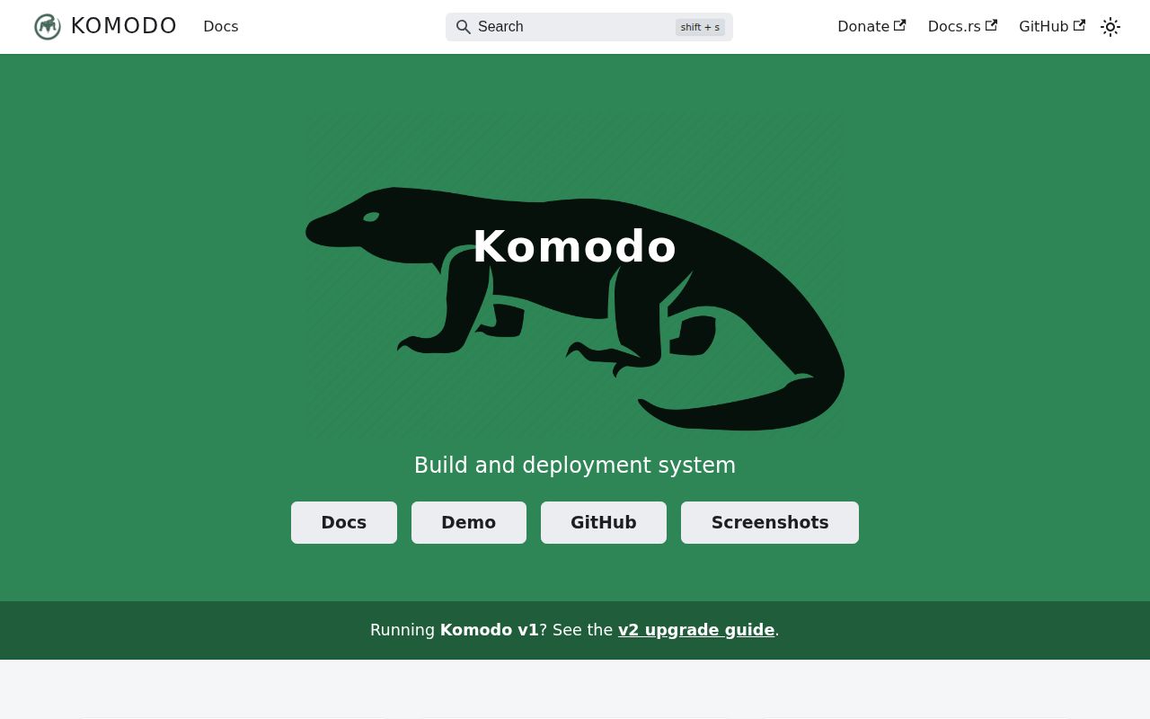 Screenshot of komodo (komo.do)