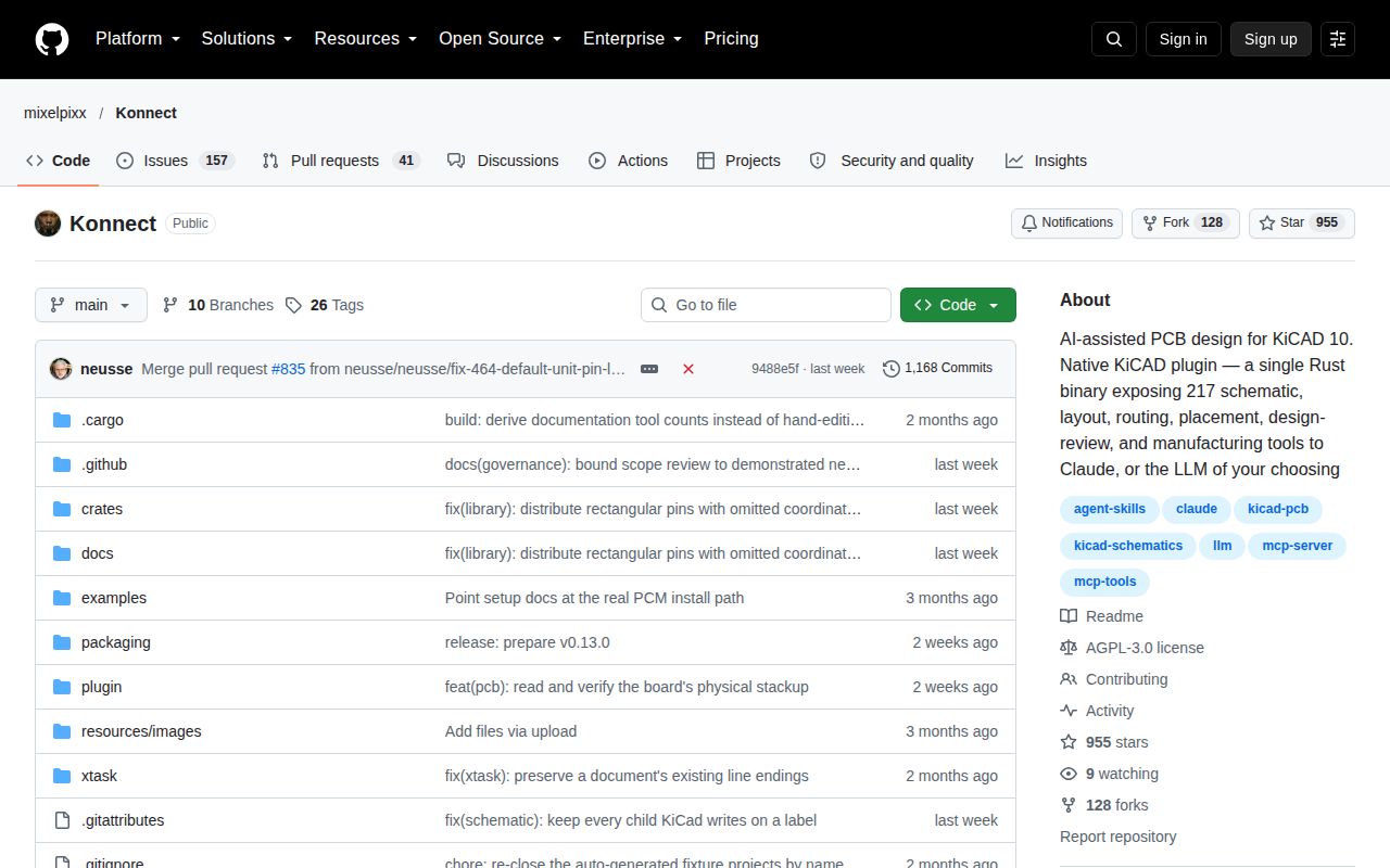 Screenshot of Konnect (github.com/mixelpixx/Konnect)