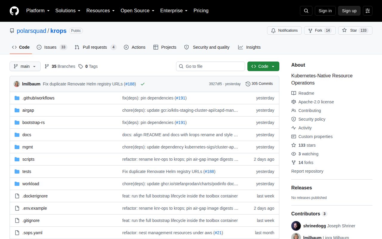 Screenshot of krops (github.com/polarsquad/krops)